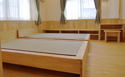 森林の香りの中で眠りに就く。「青森ひば」の寝室